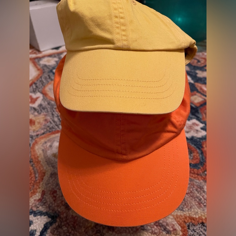 Yellow and orange polo Ralph Lauren sports orange ca p